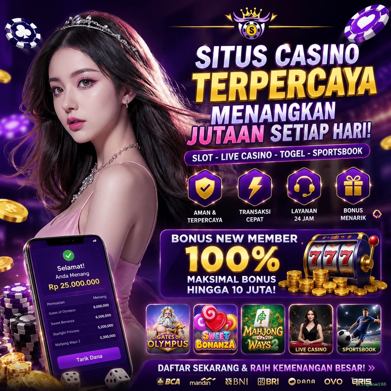 Ikon aplikasi kingdom188 resmi